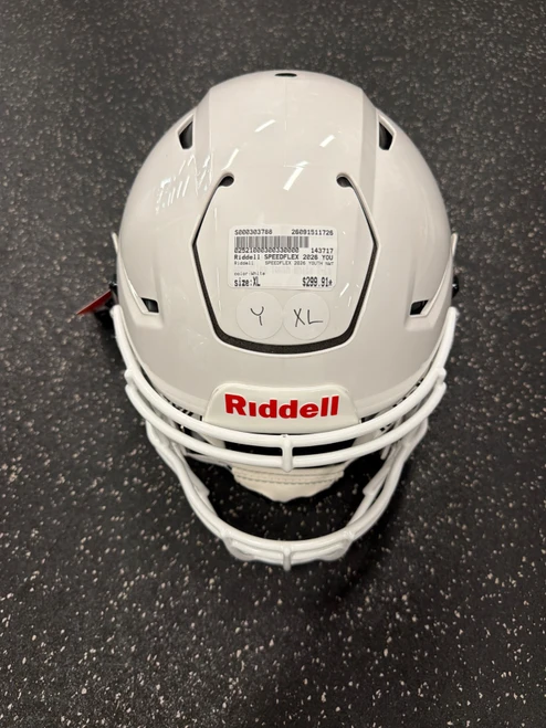 Vist Large View of Product Image Which is Used Riddell SPEEDFLEX 2026 YOUTH NWT FB Helmet White XL