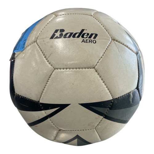 Vist Large View of Product Image Which is Used Baden Aero Soccer Ball White Size 4, front view