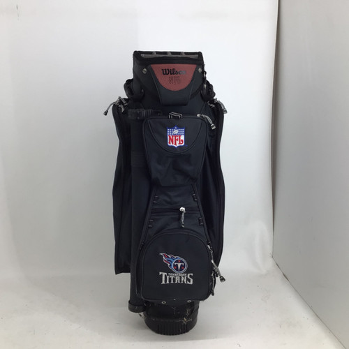 Vist Large View of Product Image Which is Used Wilson NFL TITANS 14 WAY CART BAG Mens Cart Bag Black