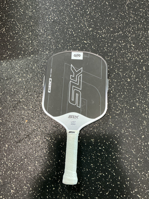 Vist Large View of Product Image Which is Used Selkirk GEO Pickleball Racquet White And Black
