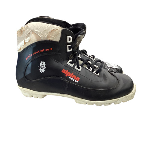 Vist Large View of Product Image Which is Used Alpina Womens NNN XC Ski Boots Black M 07-07.5 / W 08-08.5
