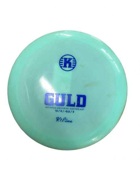 Vist Large View of Product Image Which is Used Kastaplast K1 LINE GULD Disc Golf Driver Turquoise 173g