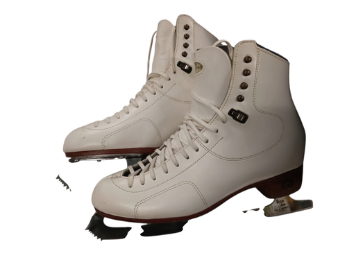 Vist Large View of Product Image Which is Used Riedell 68721 FIGURE SKATES Womens White Senior 9.5
