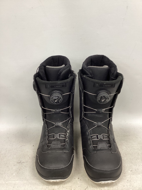 Vist Large View of Product Image Which is Used Ride LASSO BOA BOOTS Mens Snowboard Boots Black Senior 8