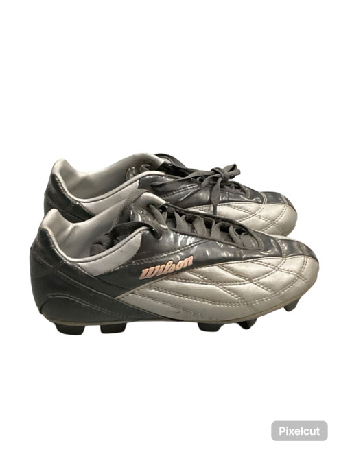 Vist Large View of Product Image Which is Used Wilson Soccer Cleats Grey Junior 04