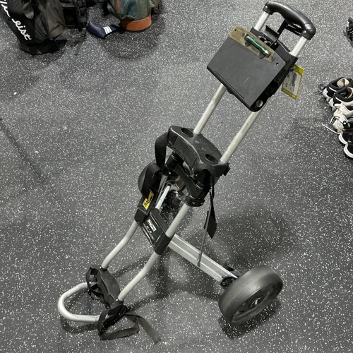 Vist Large View of Product Image Which is Used Bag Boy C-5 Golf Cart Black And Silver 2 Wheel