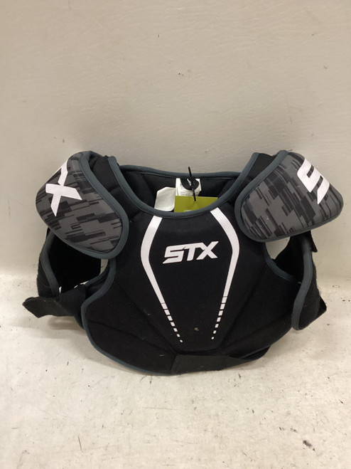 Vist Large View of Product Image Which is Used STX STALLION 75 Lacrosse Shoulder Pads Black MD