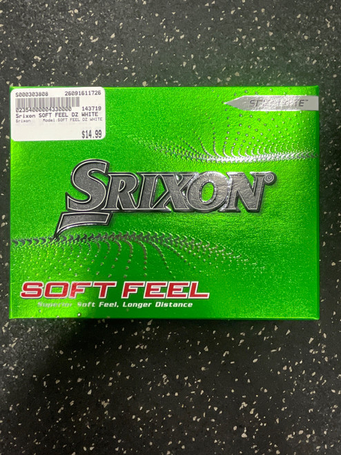 Vist Large View of Product Image Which is Used Srixon SOFT FEEL DZ WHITE 12 Pack - Golf Balls