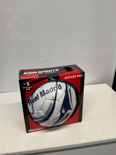 Vist Large View of Product Image Which is Used ICON REAL MADRID All Size Soccer Ball White 5