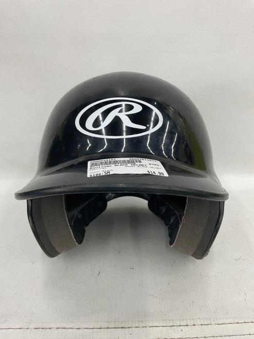 Vist Large View of Product Image Which is Used Rawlings BLACK HELMET Batting Helmet No Mask Black SM