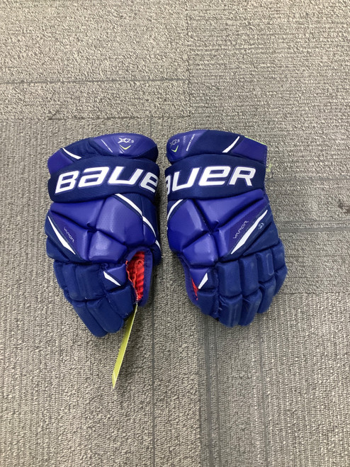 Vist Large View of Product Image Which is Used Bauer X2.9 Junior Gloves Royal Blue 11"