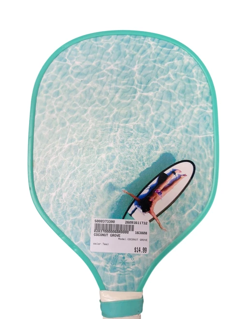 Vist Large View of Product Image Which is Used COCONUT GROVE Pickleball Racquet Teal