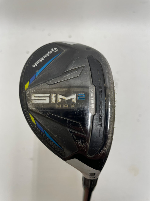 Vist Large View of Product Image Which is Used Taylormade SIM 2 MAX RESCUE Mens Hybrid Club RH 3 Hybrid