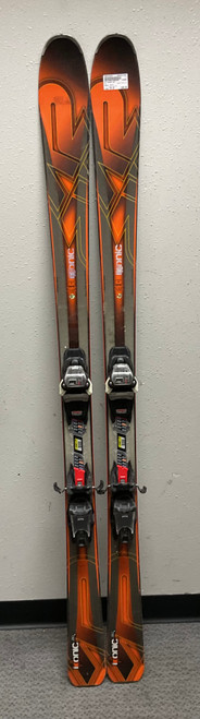 Vist Large View of Product Image Which is Used K2 IKONIC 80 Mens DH Ski/Binding Black And Red 170 cm
