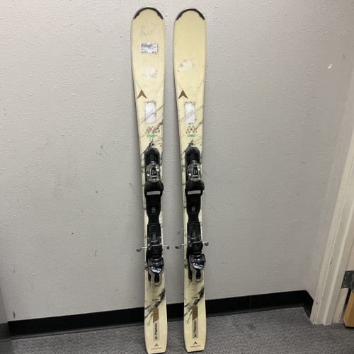 Vist Large View of Product Image Which is Used Dynastar M-FREESKI 75 Mens DH Ski/Binding White 144 cm