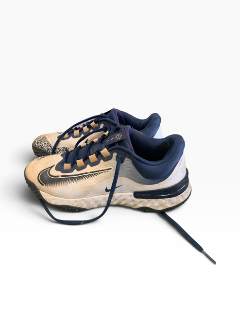 Vist Large View of Product Image Which is Used Nike TURF SHOES BB/SB Cleats Navy Blue Junior 04.5