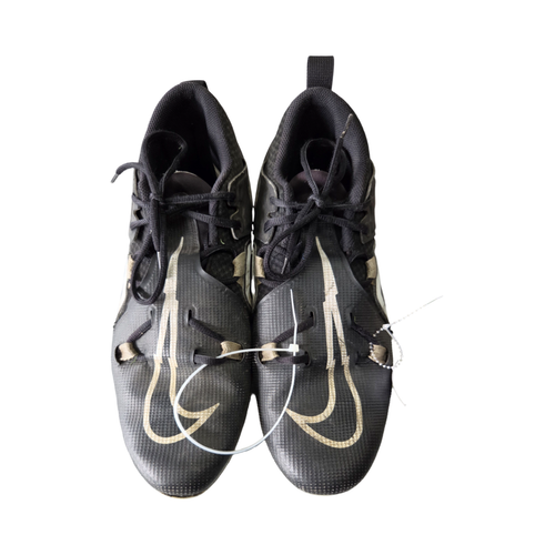 Vist Large View of Product Image Which is Used Nike ALPHA FOOTBALL CLEATS SZ 12 Adult FB Cleats Black Senior 12
