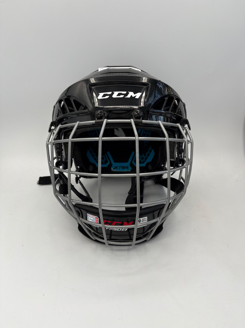 Vist Large View of Product Image Which is Used CCM XT99 Helmet Cage Combo Black SM