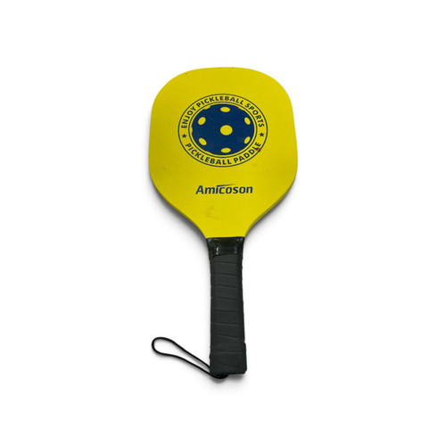 Vist Large View of Product Image Which is Used AMICOSON YELLOW PADDLE Pickleball Racquet Yellow