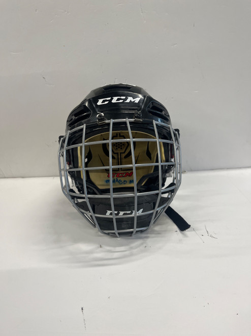 Vist Large View of Product Image Which is Used CCM RES 100 Helmet Cage Combo Black SM