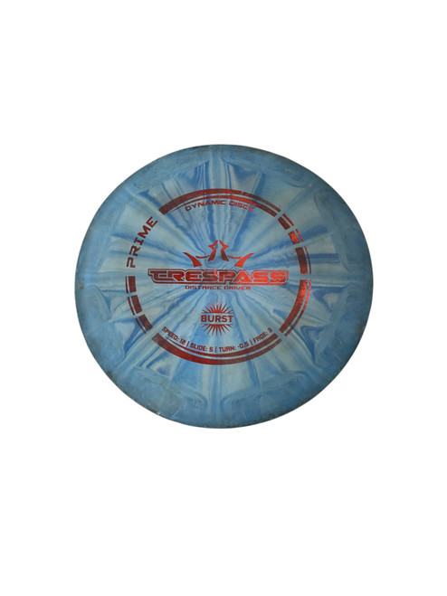 Vist Large View of Product Image Which is Used Dynamic Discs PRIME BURST TRESSPASS Disc Golf Driver Royal Blue