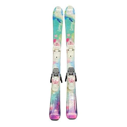 Vist Large View of Product Image Which is Used AXIS LUNA Girls DH Ski/Binding Green 100 cm