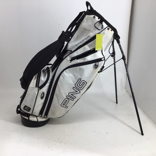 Vist Large View of Product Image Which is Used Ping HOOFER 5 WAY STAND BAG Mens Stand Bag White