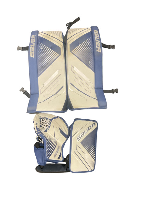 Vist Large View of Product Image Which is Used Bauer GOALIE SET Street Body Armor Royal Blue S/M