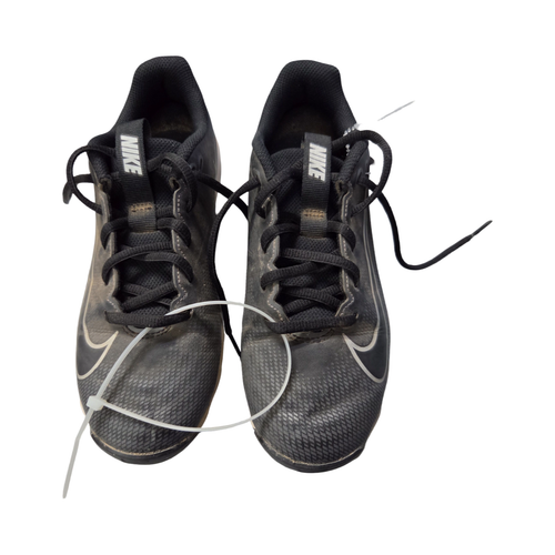 Vist Large View of Product Image Which is Used Nike VAPOR BASEBALL CLEATS SZ 4 BB/SB Cleats Black Junior 04