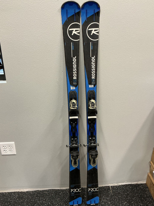 Vist Large View of Product Image Which is Used Rossignol Pursuit 200 Carbon Mens DH Ski/Binding Black And Royal Blue 156 cm