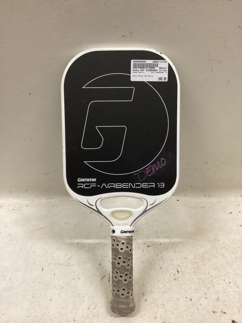 Vist Large View of Product Image Which is Used Gamma Sports RCF AIRBENDER 13 Pickleball Racquet Black And White