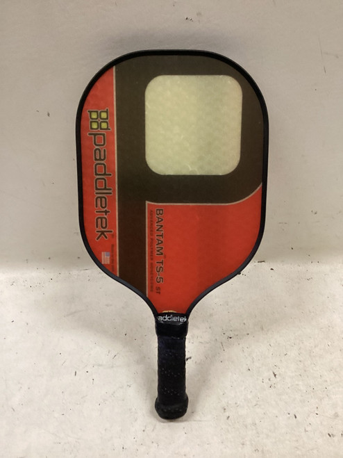 Vist Large View of Product Image Which is Used PADDLETEK BANTAM TS-5 Pickleball Racquet Red