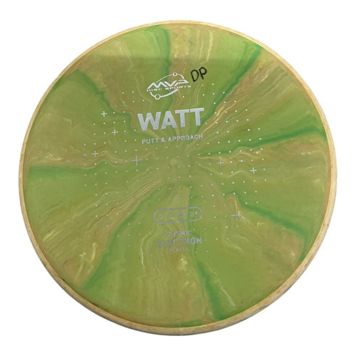 Vist Large View of Product Image Which is Used MVP COSMIC ELECTRON WATT Disc Golf Putter Green 174g