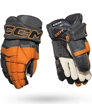 Vist Large View of Product Image Which is New CCM TACKS XR GLOVES 10" BLK/OG JR