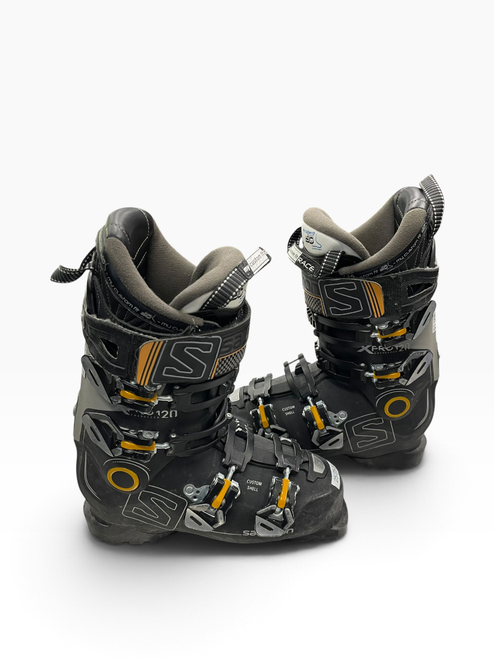 Vist Large View of Product Image Which is Used Salomon XPRO 120 ENERGYZER Mens DH Ski Boot Grey 250 MP - M07 - W08