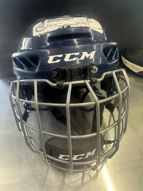 Vist Large View of Product Image Which is Used CCM FL 3DS Helmet Cage Combo Navy Blue XS