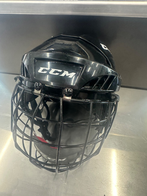 Vist Large View of Product Image Which is Used CCM FL 40 Helmet Cage Combo Black SM