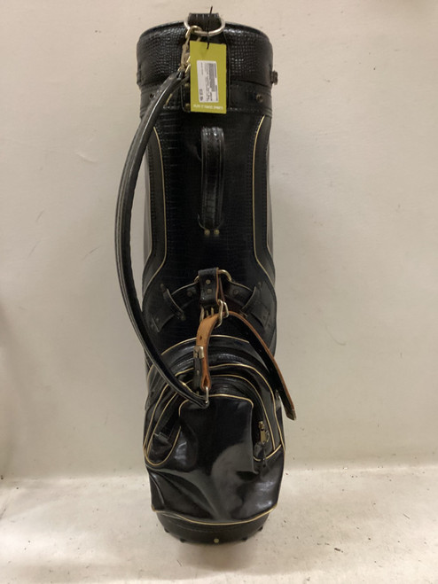 Vist Large View of Product Image Which is Used Titleist LEATHER CART BAG Mens Cart Bag Black