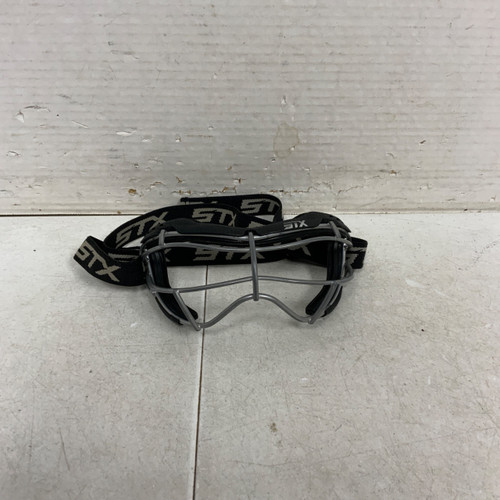Vist Large View of Product Image Which is Used STX FOCUS-S Lacrosse Facial Protect Black Senior