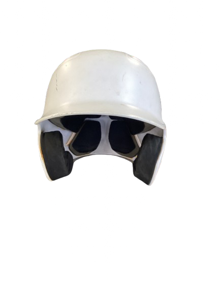 Vist Large View of Product Image Which is Used Easton ELITE MAX Batting Helmet No Mask White MD