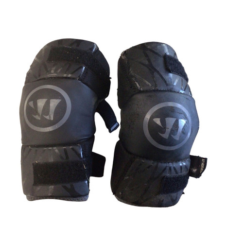 Vist Large View of Product Image Which is Used Warrior BURN NEXT ELBOW PADS Lacrosse Arm Pads/Guards Black S/M