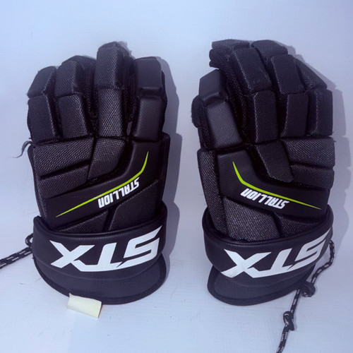 Vist Large View of Product Image Which is Used STX STALLION 200 Lacrosse Gloves Mens Black MD