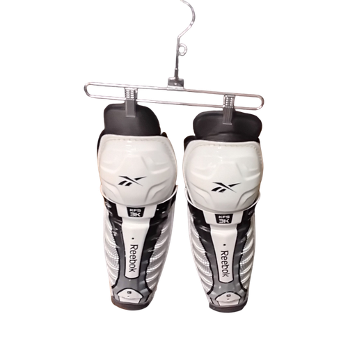 Vist Large View of Product Image Which is Used Reebok KFS 3K Senior Shin Guards White 13"