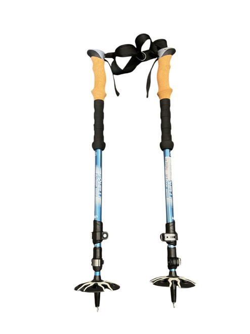 Vist Large View of Product Image Which is Used FOXELLI WALKING POLES Mens XC Ski Poles Royal Blue Snow Shoe Pole