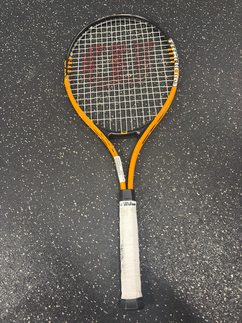 Vist Large View of Product Image Which is Used Wilson TITANIUM 3 Junior Tennis Racquet Orange 27"