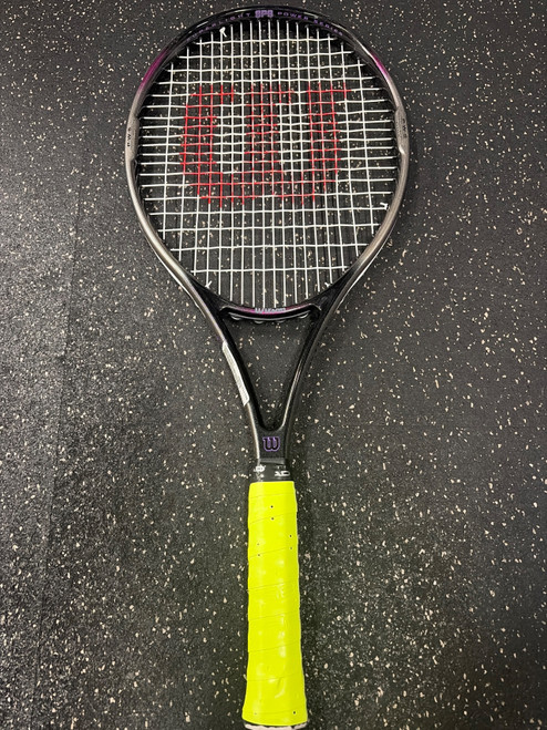 Vist Large View of Product Image Which is Used Wilson NEMESIS GRAPHITE Adult Tennis Racquet Grey Unknown