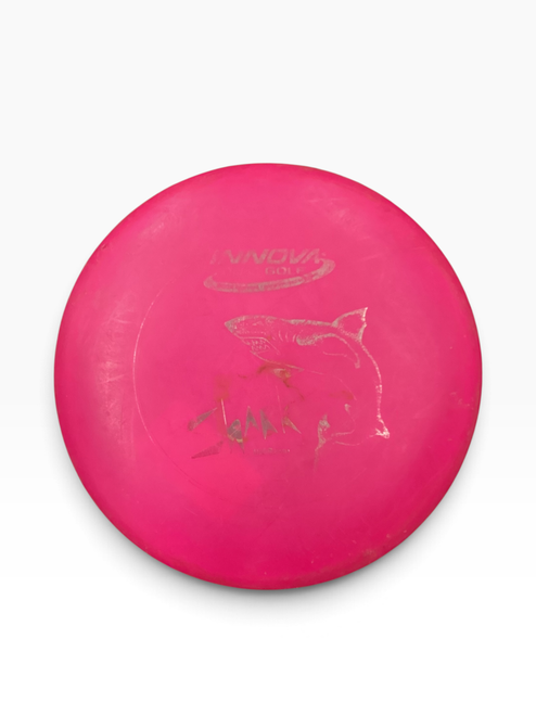 Vist Large View of Product Image Which is Used Innova DX SHARK Disc Golf Mid Range Pink