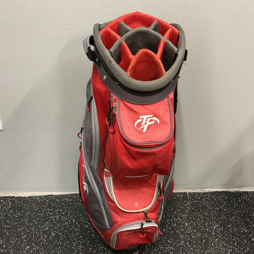 Vist Large View of Product Image Which is Used Top Flite GAMER Mens Cart Bag Red And Grey