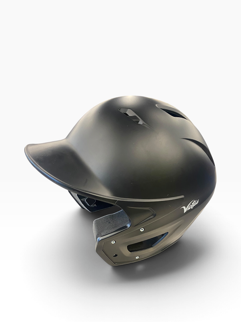 Vist Large View of Product Image Which is Used Victus BLACK HELMET Batting Helmet No Mask Black MD