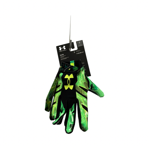 Vist Large View of Product Image Which is Used Under Armour UA F8 GREEN/BLACK FB Gloves Green LG